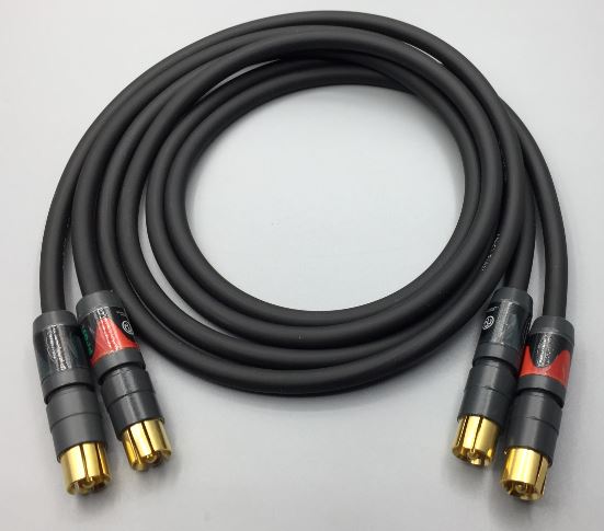 Gotham Audio-Neutrik 10012 GAC-1 Ultra Pro Unbalanced RCA Cable Pair-30 Inches