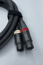 Load image into Gallery viewer, Gotham Audio-Neutrik 11301 GAC-4/1 Ultra Pro Star Quad Balanced XLR Cable Pair Black Sleeve-75 Inches
