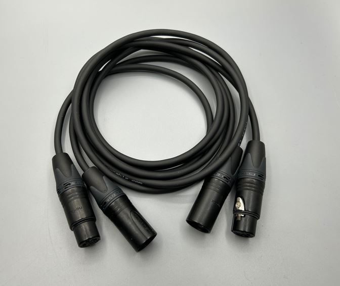 Gotham Audio-Neutrik 10421 GAC-2 V1 Balanced XLR Cable Pair-1.5 Meter