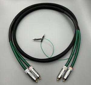 Furutech FA-aS21/FP-160(G) Unbalanced Locking RCA Phono Cable Pair-1.5 Meter