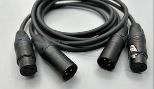 Gotham Audio-Neutrik 10421 GAC-2 V1 Balanced XLR Cable Pair-1.5 Meter