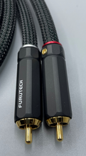 Load image into Gallery viewer, Furutech FA-aS21/FP-110(G) Unbalanced Locking RCA Cable Pair-.75 Meter
