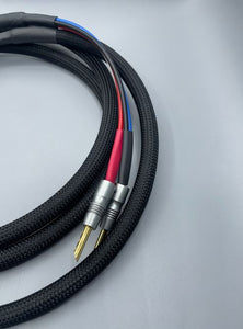 Furutech U-4.1T/FP-200B(G) 4 Conductor Speaker Cable Pair-8 Foot