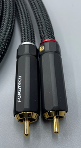 Furutech FA-aS21/FP-110(G) Unbalanced Locking RCA Cable Pair-.75 Meter