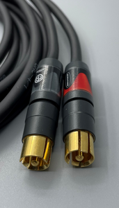 Gotham Audio-Neutrik Pro 11001 GAC 4/1 Star Quad XLR M-RCA Cable Pair-1.5 Meter